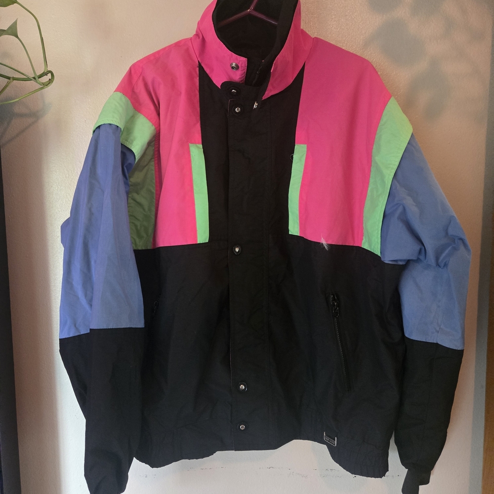 Pro Gear 80s/90s Snow Ski Colorblock Jacket Size Large